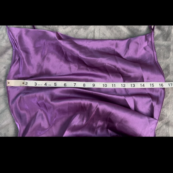 **SIZE L NWOT** SHEIN Split Thigh Satin Cami Dress - Picture 7 of 7